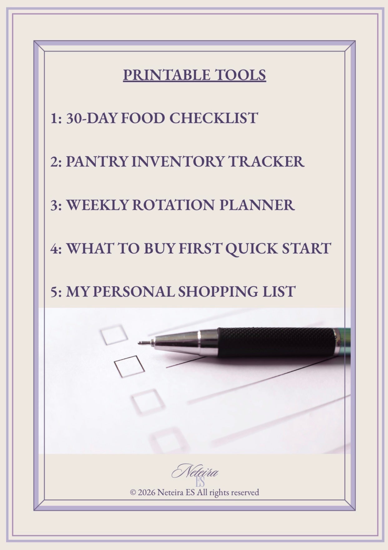The 30-Day Food Security Protocol eBook (PDF + Printable Tools Bundle)