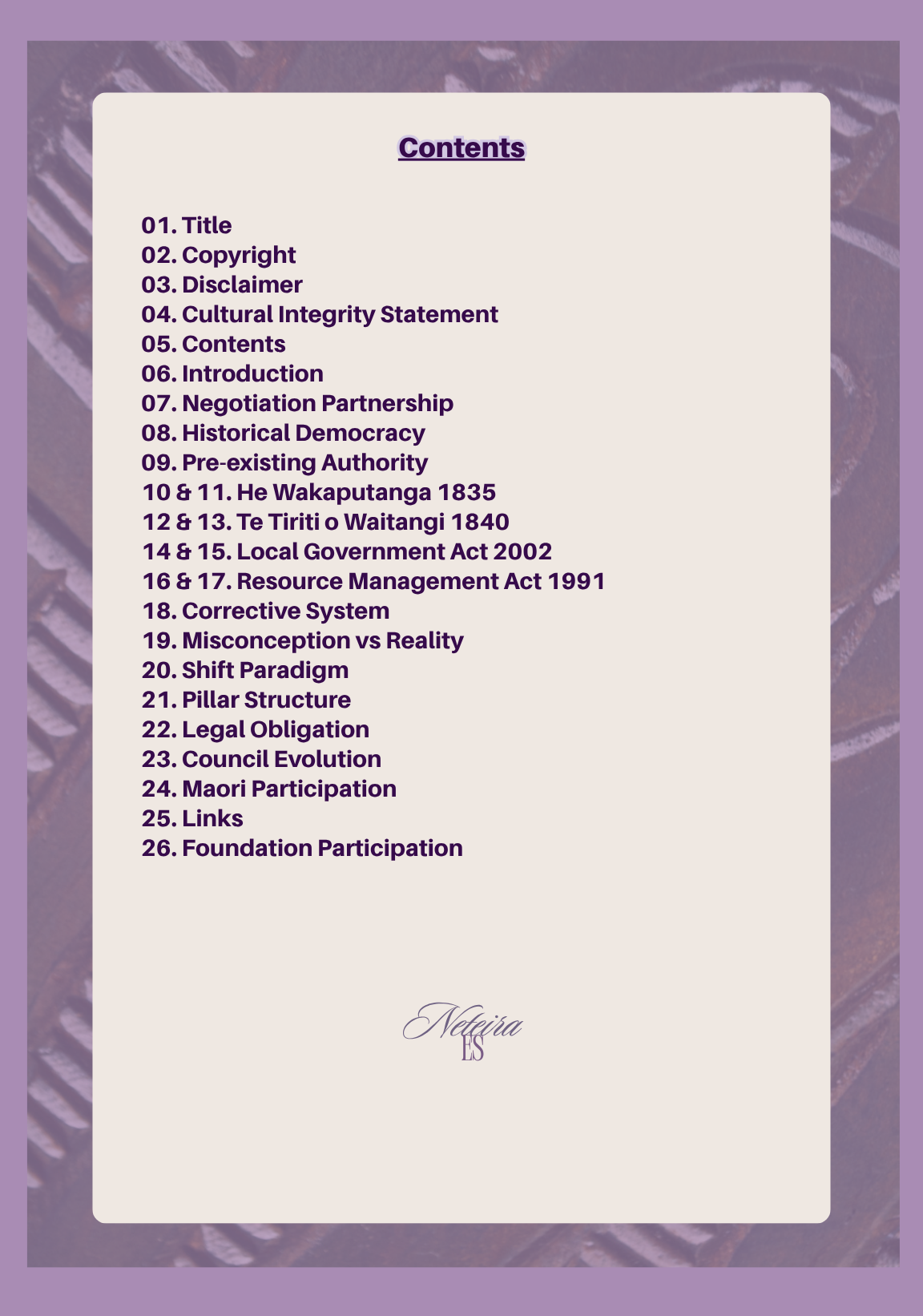 The Foundation of Māori Participation